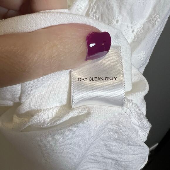 Alter’d State White Eyelet Cotton Short Sundress Size Large - Picture 6 of 8